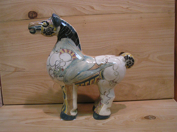 Patricia Decorated Chesty Horse - Light Side